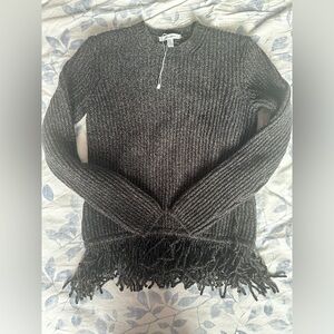 Max Mara Fringe Hem Ribbed Knit Sweater | Luxury Italian Knit | Size S | NWOT